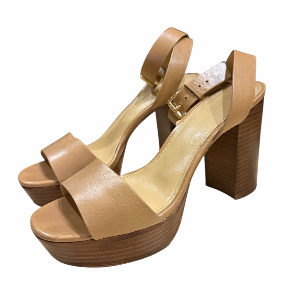 Michael Kors Tan Platform Heels